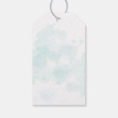 Palmboom met kerstverlichting Strand Naar en Van Cadeaulabel (Achterkant)