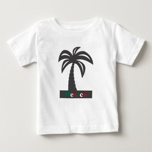 Palmboom (Mexicaanse Vacatie) - Baby Fine Jersey T (Voorkant)