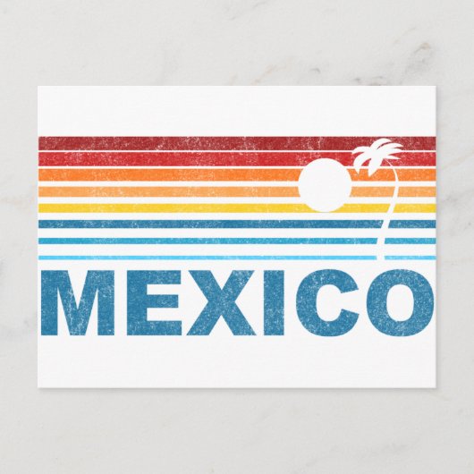 Palmboom Mexico Briefkaart (Voorkant)