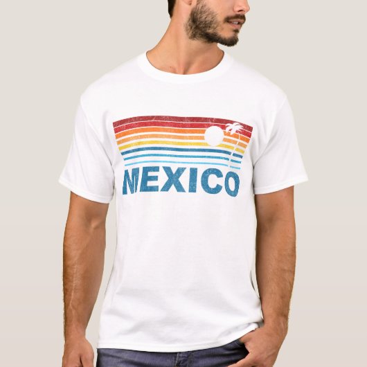 Palmboom Mexico T-shirt (Voorkant)
