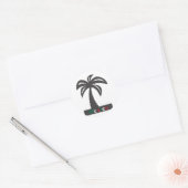 Palmboom (Mexico vakantie) - Klassieke ronde stick Sticker (Envelop)