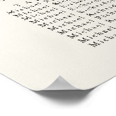 Palmboom minimalistische bruiloft 6 tafel zitplaat poster (Hoek)