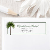 Palmboom moderne elegante chique bruiloft etiket (Insitu)