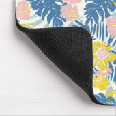 Palmboom monstera blad bloemenpatroon muismat (Hoek)