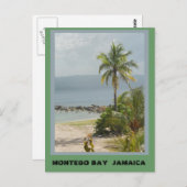 Palmboom, Montego Bay Jamaica Briefkaart (Voorkant / Achterkant)