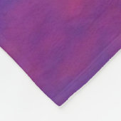 Palmboom N Paarse zonsondergang Fleece Deken (Hoek)