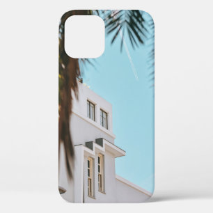 Palmboom nabij wit betongebouw Case-Mate iPhone case