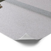 Palmboom nabij wit betongebouw poster (Hoek)