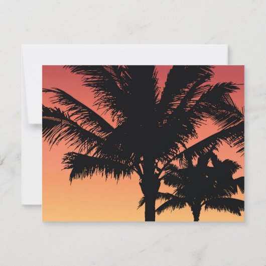 Palmboom Notitiekaartje (Achterkant)