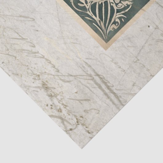 palmboom Ocean Beach Ephemera 2 Decoupage Tissuepapier (Detail)