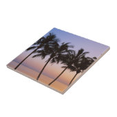 Palmboom, ochtend tegeltje (Zijkant)