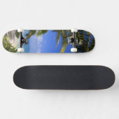 Palmboom omzoomd strand Cook Islands 2 Persoonlijk Skateboard (Horizontaal)