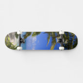 Palmboom omzoomd strand Cook Islands 2 Persoonlijk Skateboard (Horizontaal)