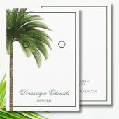 Palmboom Oorbel Display Modern Visitekaartje