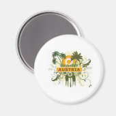 Palmboom Oostenrijk Magneet (Voorkant / Achterkant)