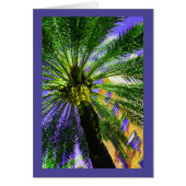 Palmboom op de avondkaart (Voorkant)