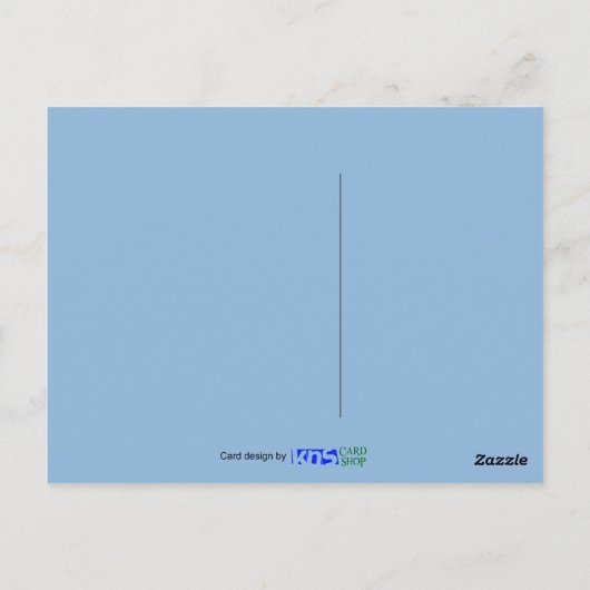 Palmboom op de strand briefkaart (Achterkant)