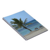 Palmboom op de strand notitieboek (Rechterzijde)