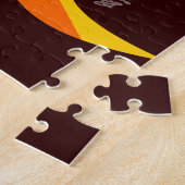 Palmboom op doorsnede met zonneschijnliggend lands legpuzzel (Zijkant)