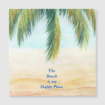 Palmboom op een zonnige dag op het strand