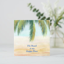 Palmboom op een zonnige dag op het strand