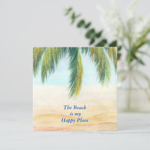 Palmboom op een zonnige dag op het strand