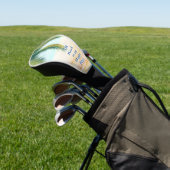 Palmboom op een zonnige dag op het strand golfheadcover (Insitu)