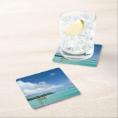 Palmboom op het onderzetter van de baai van Bora B (Insitu)