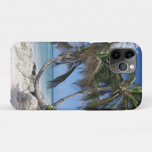 Palmboom op strand Barbados Case-Mate iPhone Case (Achterkant (horizontaal))