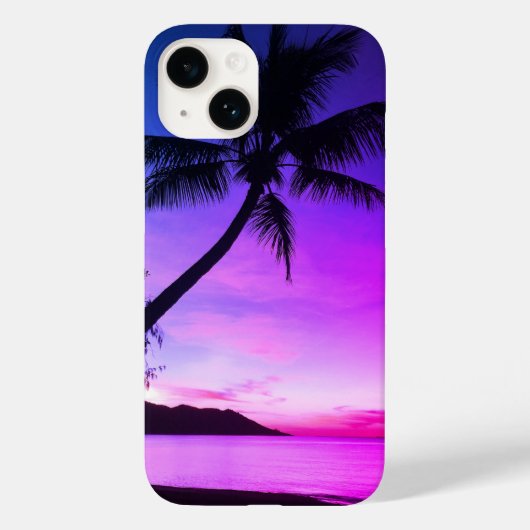 Palmboom op tropisch eiland | Custom Case-Mate iPhone Case (Achterkant)