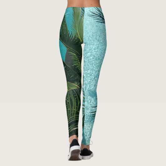 Palmboom over het water leggings (Achterkant)