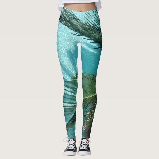 Palmboom over het water leggings (Voorkant)