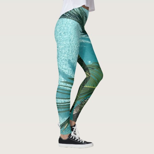Palmboom over het water leggings (Rechts)