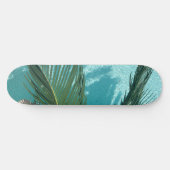 Palmboom over het water persoonlijk skateboard (Horizontaal)