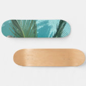 Palmboom over het water persoonlijk skateboard (Horizontaal)