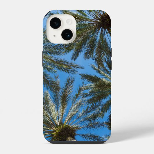 Palmboom paraplu iPhone hoesje (Achterkant)