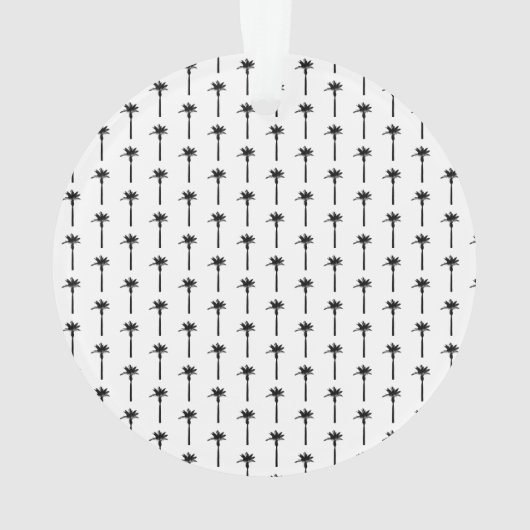 Palmboom Patroon Locatie Reizen Strand Kust Ornament (achterkant)