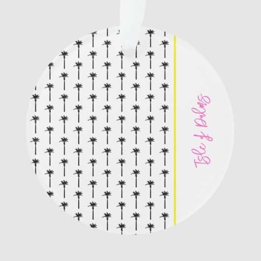 Palmboom Patroon Locatie Reizen Strand Kust Ornament (voorkant)