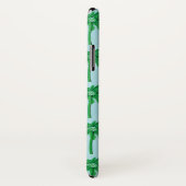 Palmboom Patroon op blauw Case-Mate iPhone Case (Achterkant / rechts)