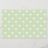 palmboom patroon scrapbooking papier flyer (Achterkant)