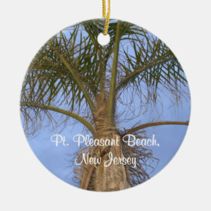 Palmboom Pt. Pleasant, NJ Ornament AANGEPASTE Datu