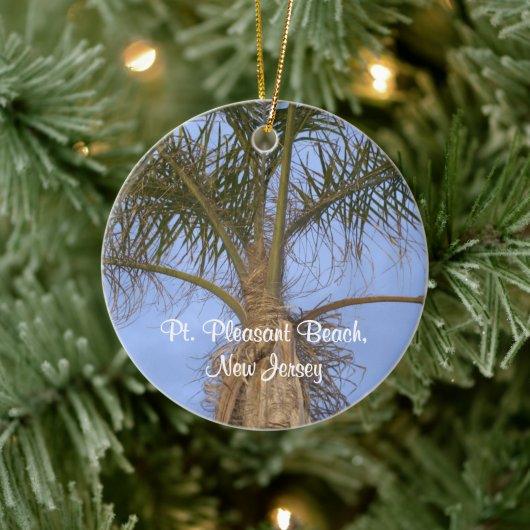 Palmboom Pt. Pleasant, NJ Ornament AANPASSEN Datum (Boom)