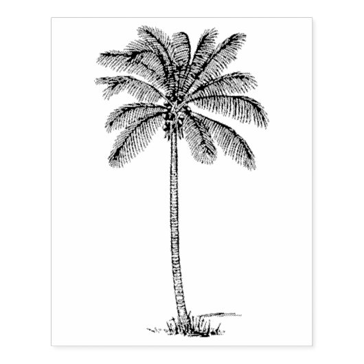 palmboom Rubber Kunststempel Rubberstempel (Afrduk)