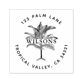Palmboom Rubberstempel