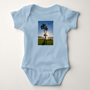 Palmboom Schaar Silhouet Baby Body Suit Romper