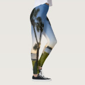 Palmboom Schaar Silhouet Leggings (Rechts)