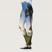 Palmboom Schaar Silhouet Leggings (Links)
