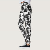 palmboom-schaduwpatroon leggings (Links)
