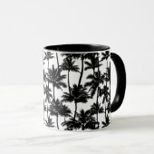 palmboom-schaduwpatroon mok (Voorkant rechts)