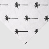 Palmboom silhouet kustreizen chic plezier tissuepapier (Detail)